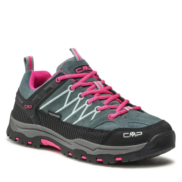 Turistiniai batai Kids Rigel Low Trekking Shoes Wp 3Q13244J Mineral Green/Purple Fluo 14EM